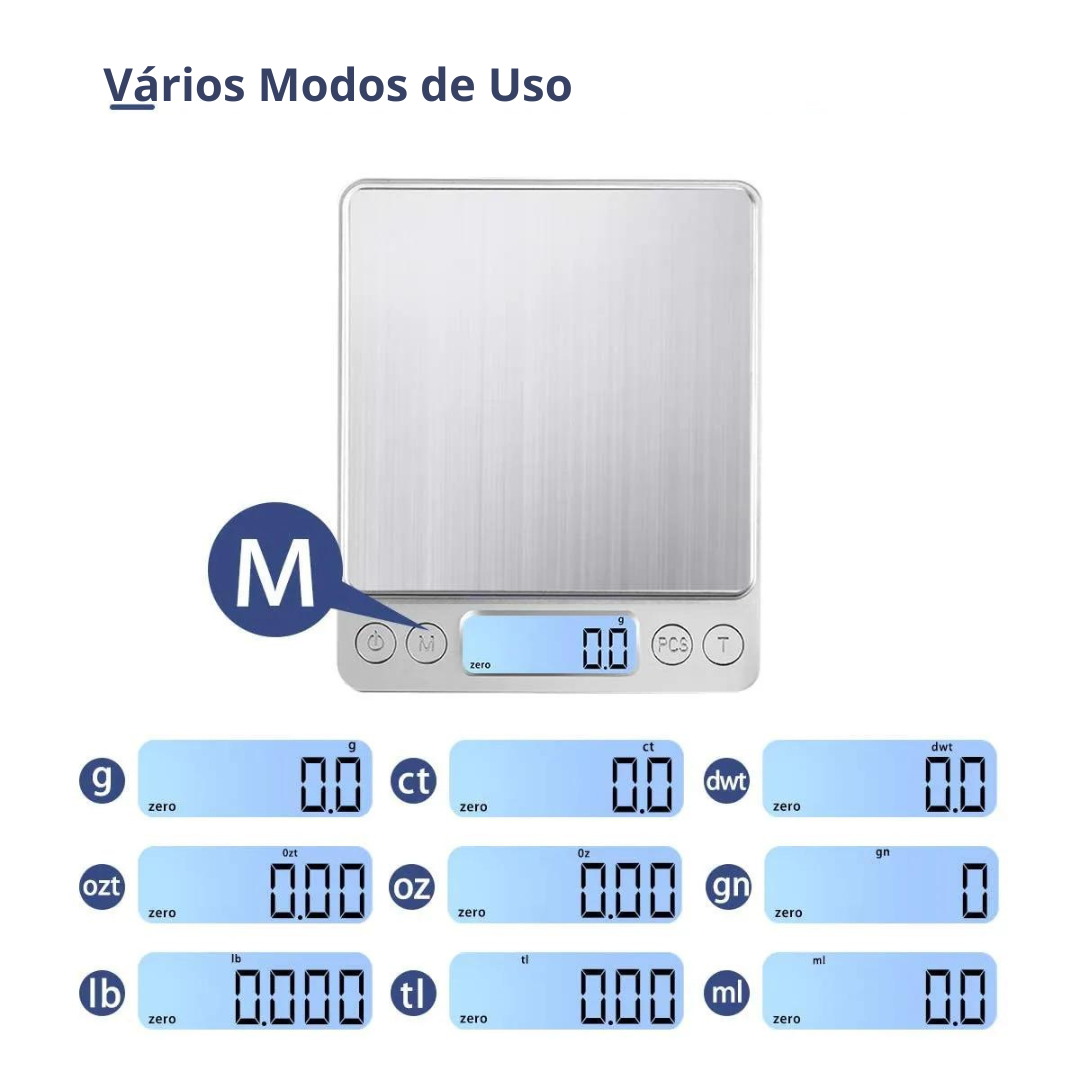 Balança de Cozinha Digital com Display LCD | Santorini ©
